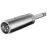 goobay XLR Adapter, AUX jack 6.35mm mono male naar XLR male - thumbnail