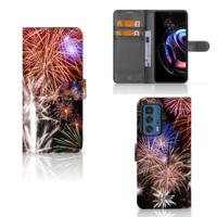 Motorola Edge 20 Pro | Wallet Case | met Pasjes | Vuurwerk - thumbnail