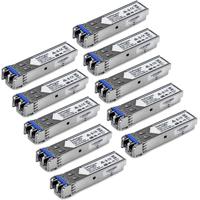 StarTech.com Gigabit LWL SFP Transceiver Module, Cisco GLC-LH-SMD compatibel, SM/MM LC, 10km/550m, Mini GBIC 10-pack, 1000Base-LX/LH - thumbnail