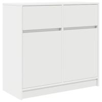 Dressoir met lade 80x34x76 cm spaanplaat wit - thumbnail