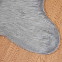 VidaXL Nep schapenvacht tapijt tafalla grijs 80 x 120 cm polyester - thumbnail