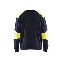 Blåkläder FR Sweatshirt 34581760 | Marine/High-Vis Geel | Maat 4XL - 7330509664018 - thumbnail
