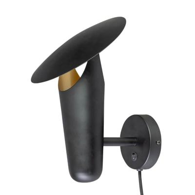 ETH Moderne wandlampThe Britt zwart met goud - 05-WL1371-30