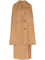 Lemaire cape belted trench coat - Brown - thumbnail