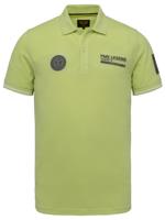 PME Legend gemêleerde slim fit polo met contrastbies lime - thumbnail