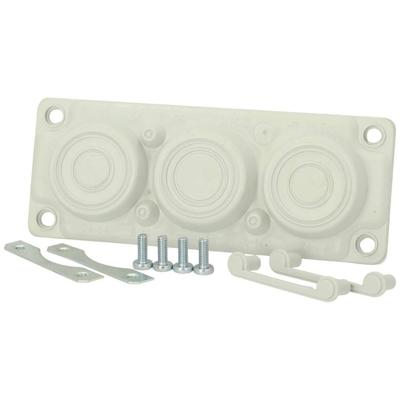 Fibox FMF 3 Kabeldoorvoeringsplaat Polycarbonaat Grijs-wit (RAL 7035) 1 stuk(s)