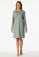 Schiesser Dames Nachthemd lange mouw Casual - katoenen dames nachtjapon - Luxe nachtkleding dames - thumbnail