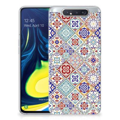 Samsung Galaxy A80 | TPU | Siliconen hoesje | Tiles Color Samsung Galaxy A80 | TPU | Siliconen hoesje | Tiles Color