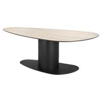 Richmond Organische Eettafel 'Ritz' Travertin, 220 x 110cm - thumbnail