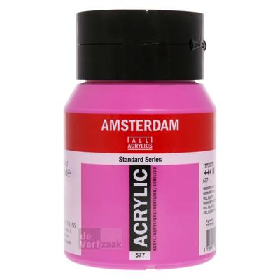 Royal Talens Amsterdam Acrylverf 500 ml - Permanentrood Violet Licht 577