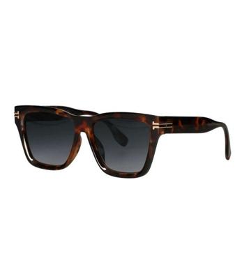 Spectrum zonnebril vierkant tortoise smoke glas dames