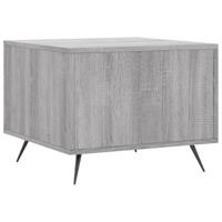 Salontafel 50x50x40 cm bewerkt hout grijs sonoma eiken - thumbnail