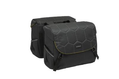 New Mondi joy dubbele fietstas - zwart - waterafstotend - 38l