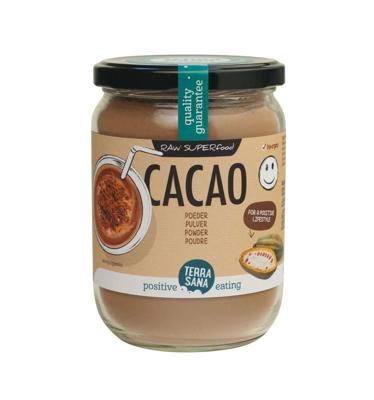 TerraSana Raw cacao antioxidant poeder in glas bio 160 Gram