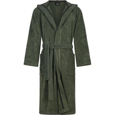 Cawö Cawo Heren Home Badjas met Capuchon Uni 829 XXL field