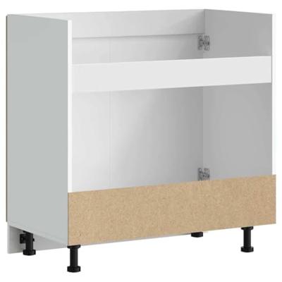 Spoelbakonderkast Porto 80x46x81,5 cm hout artisanaal eiken