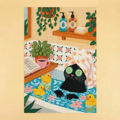 Kat spa puzzel (1000 stukjes) Kat spa puzzel (1000 stukjes)