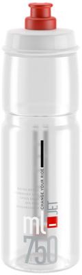 ELITE bidon "jet plus" bottle jet plus 750ml clear/red