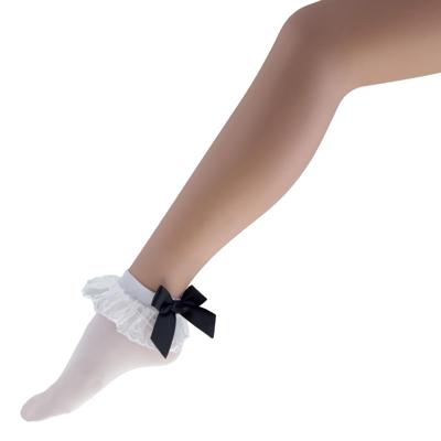 Tiroler Enkelsokjes Met Zwarte Strik