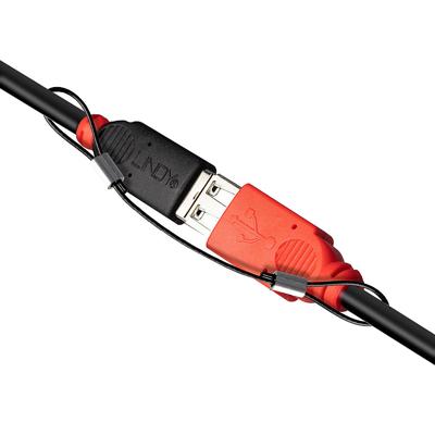 LINDY LINDY - Kabelbefestigungsgurt - 25 cm (Packung USB-kabelslot Zwart LINDY LINDY - Kabelbefestigungsgurt - 25 cm (Packung USB-kabelslot Zwart