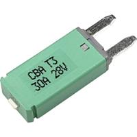 Hansor Circuit Breaker Mini, type 3. Manual Reset, 30A CBA3 Series 30A Zekeringautomaat standaard vlakzekering 30 A Groen 1 stuk(s) - thumbnail