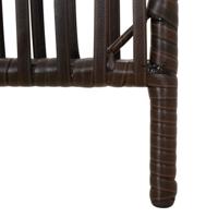 Kamerscherm 6 panelen poly rattan bruin - thumbnail