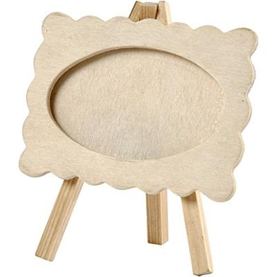 Creativ Company Houten fotolijst op ezel, 13,2x11,5cm