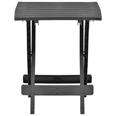 VidaXL Tuintafel inklapbaar 45x43x50 cm kunststof antraciet VidaXL Tuintafel inklapbaar 45x43x50 cm kunststof antraciet
