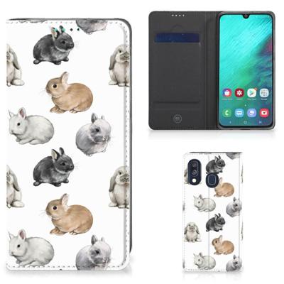 Smartphone hoesje voor Samsung Galaxy A40 Konijntjes