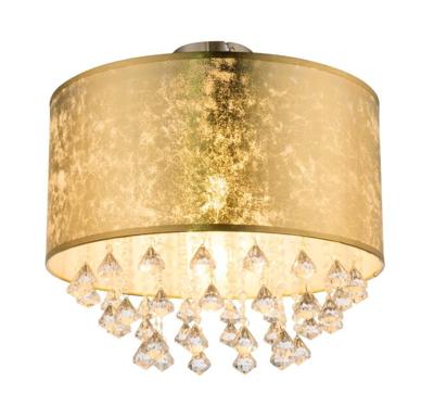 Globo Gouden plafonnière Ø 40cmAmy met kristal - 15187D3