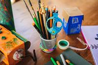 Fiskars kinderschaar met dierenmotief, vis, l: 13 cm, 1 stuk - thumbnail