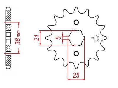ESJOT Sprocket 520 13z standard - thumbnail