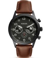 Horlogeband Fossil BQ2154 Leder Bruin 22mm - thumbnail