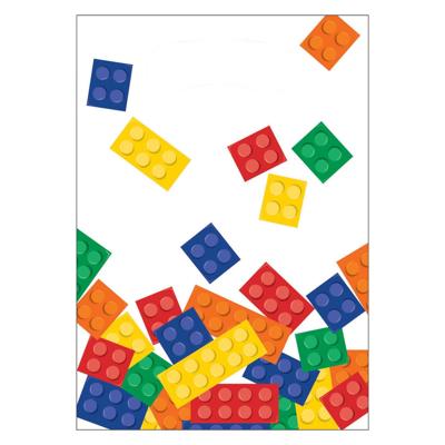 Haza Witbaard bouwblokjes uitdeelzakjes, 8st.