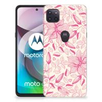 Motorola Moto G 5G TPU Case Pink Flowers - thumbnail
