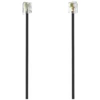 Hama 00201139 Modularkabel Stecker 6p4c - Stecker 6p4c, 10m, schwarz - thumbnail