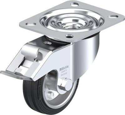 Blickle LE-VE 80R-FI Zwenkwiel met rem Wieldiameter: 80 mm Draagvermogen (max.): 50 kg 1 stuk(s)