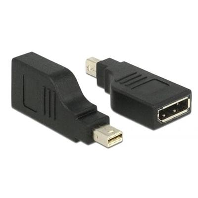 Delock 65626 Adapter mini DisplayPort 1.2 male > DisplayPort female 4K 90° gedraaid zwart