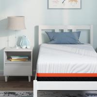 Matras Wit en Grijs 80 x 160 cm Traagschuim - thumbnail