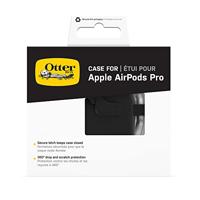 Otterbox Soft Touch-koptelefoonhoes voor AirPods Pro 1e gen 2019/2e gen 2022, schokbestendig, valbestendig, ultradun, kras- en krasbeschermhoes voor Apple AirPods, inclusief karabijnhaak, Zwart - thumbnail