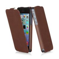 Pipetto Skinny klaphoes voor iPhone 5/5S, lederlook - thumbnail
