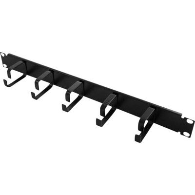 LogiLink OR101B 19 inch Kabelgeleiding voor patchkast 1 HE Zwart