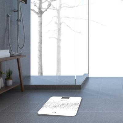 Digitale Personenweegschaal Little Balance Talking Voice Wit Zwart Gehard glas