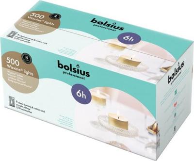 Bolsius Waxinelicht 16/38 wit 500 Stuks Bolsius Waxinelicht 16/38 wit 500 Stuks