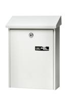 Burg Wächter DAILY 5861 W Daily 5861 W Brievenbus Plaatstaal Wit Sleutelslot - thumbnail