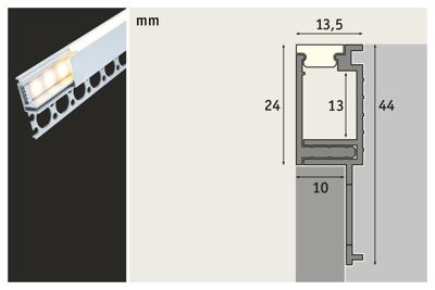 Paulmann 78403 Inbouwprofiel Aluminium (geëloxeerd), Satijn