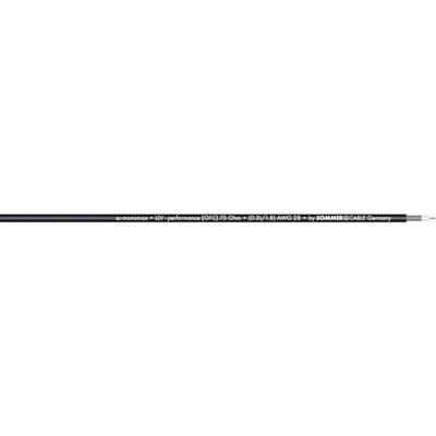 Sommer Cable 600-0251-01 Videokabel 1 x 0.08 mm² Zwart per meter