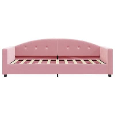 Slaapbank 80x200 cm fluweel roze