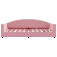 Slaapbank 80x200 cm fluweel roze - thumbnail