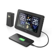 Hama Weerstation Premium Met Led-kleurendisplay En USB-oplaadfunctie - thumbnail